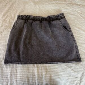 Emory Park Charcoal Mini Skirt